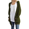 thumbnail image 1 of Idoravan Cardigans for Women Clearance Spring Fashion Women Long Sleeve Knit winter Cardigan Sweater Solid Color Coat, 1 of 6