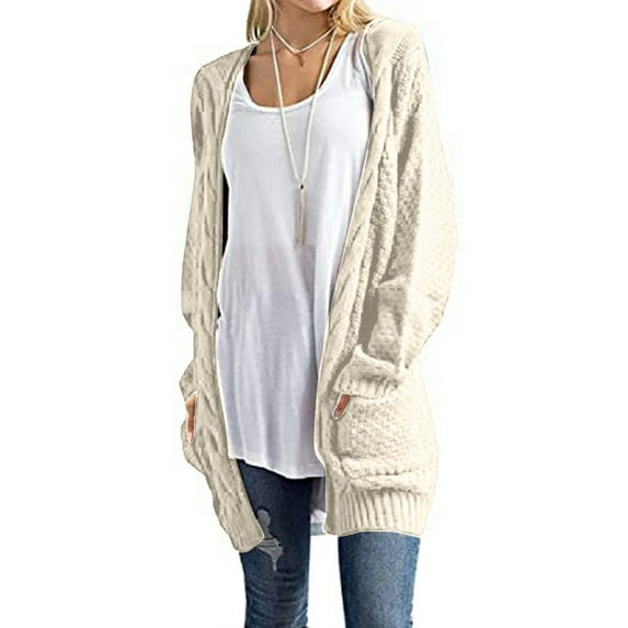Idoravan Cardigans for Women Spring Fashion Women Long Sleeve Knit winter Cardigan Sweater Solid Color Coat