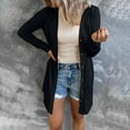 thumbnail image 1 of Idoravan Cardigans for Women Spring Fashion Women Solid Loose Long Sleeve Cardigan Autumn Coat Blouse, 1 of 7