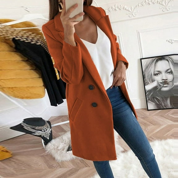Idoravan Cardigans for Women Spring Fashion Womens Plus Size Warm Coat Cardigan Winter Solid Long Sleeve Outerwear Tops