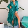 thumbnail image 1 of Idoravan Cardigans for Women Clearance Spring Women Floral Printed Chiffon Beach Kimono Cardigan Shawl Long Sleeve Loose Cover Up Nightgown, 1 of 9