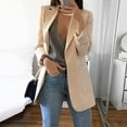 thumbnail image 1 of Idoravan Cardigans for Women Spring Women Solid Long Sleeve Office Coat Cardigans Suit Long Jacket Tops, 1 of 6