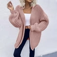thumbnail image 1 of Idoravan Cardigans for Women Spring Women's Fashion Top Cardigan Outwear Coat Long Sleeve Coat, 1 of 9