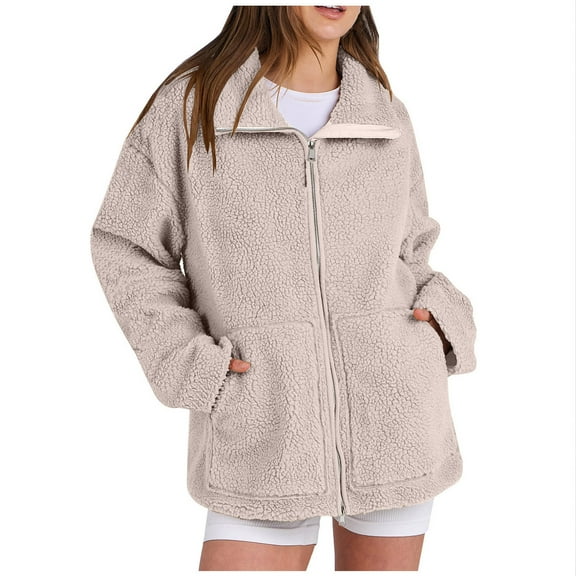 Idoravan Cardigans for Women Clearance Spring Women's Solid Color New Style Hooded Cardigan Top Knitted Sweater Coat