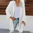 thumbnail image 1 of Idoravan Cardigans for Women Spring Women's Sweater Coat Solid Cardigan Long Sleeve Pocket Blouse Clothing Loose Tops, 1 of 6