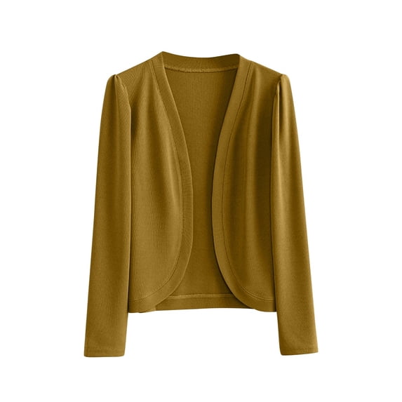 Idoravan Cardigans for Women Plus Sizes Fashion Women's Casual And Comfortable Blouses Solid Color Long Sleeved Cardigan