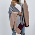 thumbnail image 1 of Idoravan Cardigans for Women Spring Women's Fashion Shawl Color Matching Loose Tops Blouse Knitted Sweater, 1 of 5