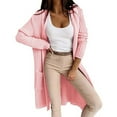 thumbnail image 1 of Idoravan Cardigans for Women Spring Women's Solid Color Cardigan Wool Sweater Pocket Recreational Long Sleeve Tops, 1 of 1