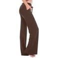 thumbnail image 1 of Idoravan Cargo Pants for Women Clearance Women Workout Out Leggings Stretch Waist Button Pocket Yoga Gym Loose Pants Brown XXL, 1 of 8