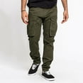 thumbnail image 1 of Idoravan Casual Pants for Men Casual Men's Wide Leg Pants Cargo Pocket Lace-up Casual Sweatpants Full Length Pants Army Green L, 1 of 7