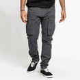 thumbnail image 1 of Idoravan Casual Pants for Men Clearance Casual Men's Wide Leg Pants Cargo Pocket Lace-up Casual Sweatpants Full Length Pants Dark Gray M, 1 of 7