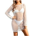 thumbnail image 1 of Idoravan Crochet Beach Cover ups for Women 2025 Women’s Bathing Suit Cover Up For Beach Pool Swimwear Crochet Dress, 1 of 6