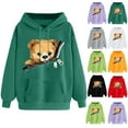 thumbnail image 1 of Idoravan Essentials Hoodie Woman Sweatshirt for Women Trendy Women's Print Winter Drawstring Hooded Pullover Long Sleeved Comfortable Sweatshirt with Pockets Hoodie White, 1 of 4