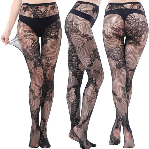 Idoravan Fishnet Stockings for Women Plus Size,Women Pants Sexy Mesh Perspective Leggings Plus Size Fishnet Netting Stockings