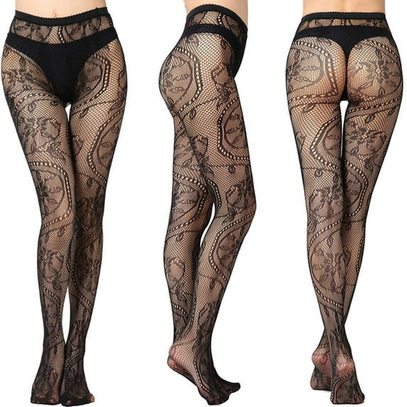 Idoravan Fishnet Stockings for Women Plus Size,Women Pants Sexy Mesh Perspective Leggings Plus Size Fishnet Netting Stockings