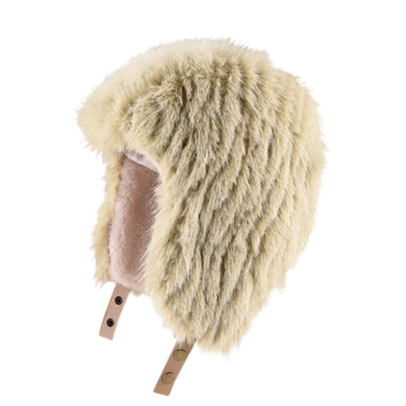 Idoravan Hats for Men and Women Fleece Hats Ear Protection Men And Women Solid Color Fall/Winter Fleece-lined And Thickened Adjustable Hat Green