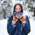 thumbnail image 1 of Idoravan Heated Gloves for Men Women Rechargeable ,USB Winter Men Women Fashion Cold Warm Heating Windproof Half Bare Finger Knit Gloves Khaki, 1 of 9