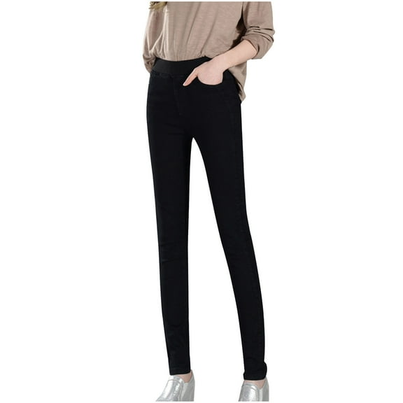 Idoravan Jeans for Women Clearance under $5 Fashion Women's Denim Slim Fitting High Waisted Women's Denim Slim Fitting Pants