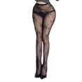thumbnail image 1 of Idoravan Lace Patterned Fishnet Tights for Women Black Fishnets Leggings Lace Tights Tights for Women Pattern Knee-High Black Stockings Thin Style, 1 of 5