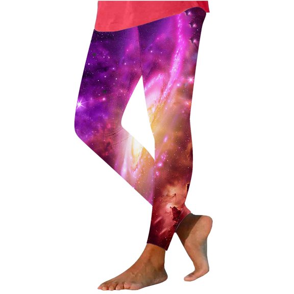 Idoravan Leggings for Women Clearance under $5 Women's Fashion Printed Leggings With Yoga Sport Elastic Pants