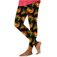 thumbnail image 1 of Idoravan Leggings for Women under $10 Halloween Women's Printed Casual Yoga Pants Trousers Green XL, 1 of 6
