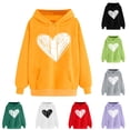 thumbnail image 1 of Idoravan Lightweight Hoodies for Women Pullover Women's Heart Shape Graphic Design Winter Hoodie Pullover Long Sleeved Comfortable Sweatshirt Green S, 1 of 7