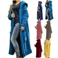 thumbnail image 1 of Idoravan Long Cardigan Sweaters for Women Fashion Women Casual Long Sleeve Solid Warm Sweater Ladies Tops Coat Coffee, 1 of 5