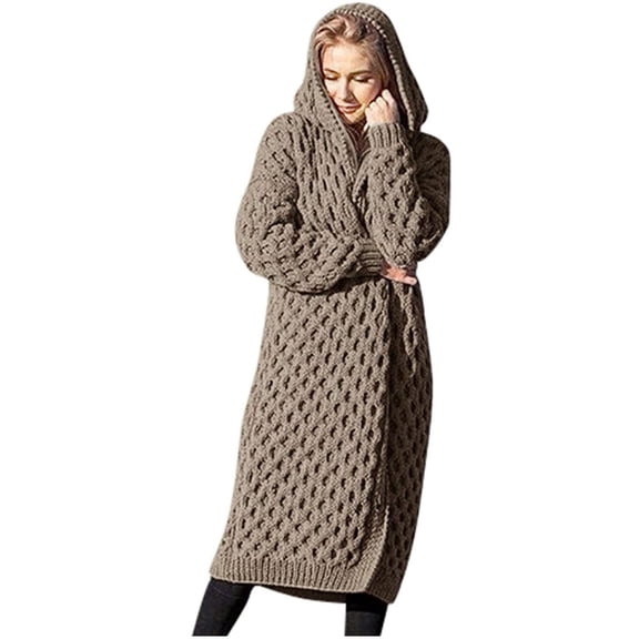 Long Cardigans Sweater Winter Coats for Women Long Fashion Women Long Sleeve Casual Long Cardigan Coat Sweater Outerwear