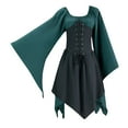thumbnail image 1 of Idoravan Masquerade dresses for women Women's Medieval Retro Gothic Punk Dress October Festive Dresses M, 1 of 7