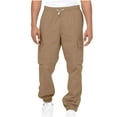 thumbnail image 1 of Idoravan Pants for Men Clearance Men Solid Casual Multiple Pockets Outdoor Fitness Pants Cargo Pants Trousers, 1 of 7