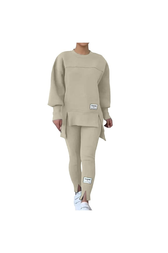 Plus Size Sweatsuits 2Pcs Sets Womens Women Sweat Suit Hoodie And Leggings Casual And Comfortable Sweatshirt 2 Piece Suit White