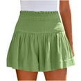thumbnail image 1 of Idoravan Shorts for Women Women's Solid Color Casual Summer High Waist Shorts, 1 of 1