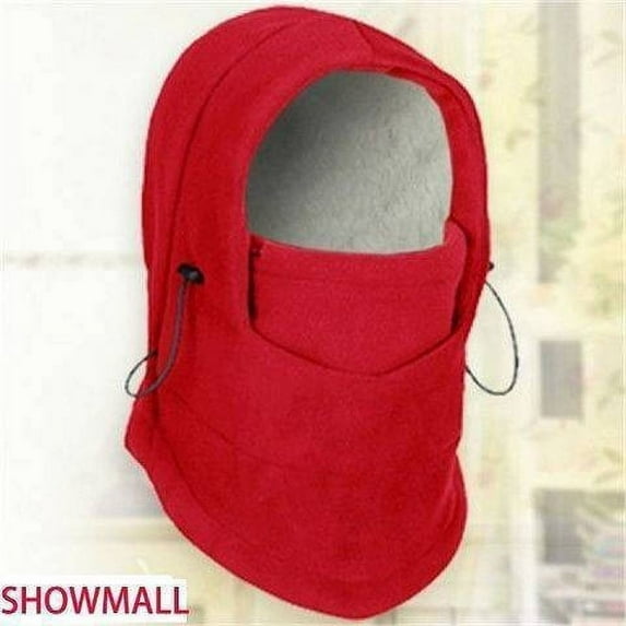 Idoravan Ski Mask, Balaclava Face Mask for Men and Women, Women Ladies Winter Fisherman's Hat Cute and Warm Caps Hunting Fishing Hat Red
