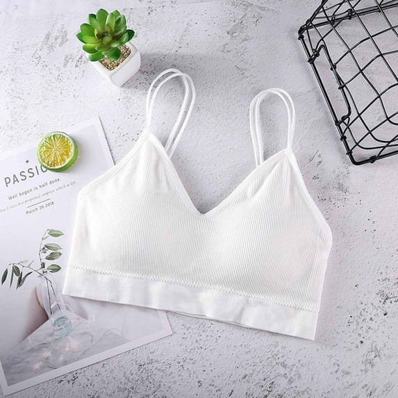 Idoravan Sports Bras for Women Plus Size Women's Ruched Sports Bras Padded Workout Tops Medium Support Crop Tops Free Size