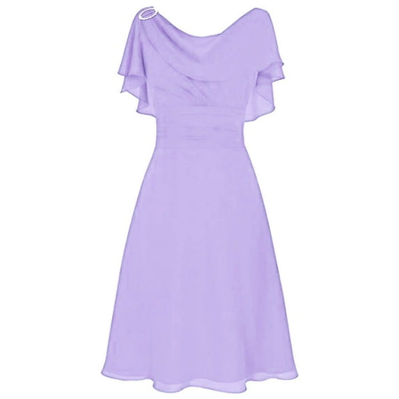 Idoravan Summer Dresses for Women Women formal Wedding Bridesmaid High-waist Party Ball Prom Gown Cocktail Dress