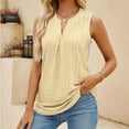 thumbnail image 1 of Idoravan Tank Tops for Women Casual Fashion Women Knitted V-Neck Ladies Solid SlimTank Top, 1 of 4