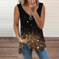 thumbnail image 1 of Idoravan Tank Tops for Women Clearance Fashion Women Summer Sleeveless V-Neck Pullover Print Casual Blouse Tops, 1 of 5