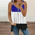 thumbnail image 1 of Idoravan Tank Tops for Women Clearance Fashion Women Summer Sleeveless V-Neck Pullover Print Casual Blouse Tops, 1 of 5