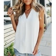 thumbnail image 1 of Idoravan Tank Tops for Women Clearance Women Casual V-Neck Summer Satin Sleeveless Blouse Basic Solid Camisole Shirts Tank Tops, 1 of 9