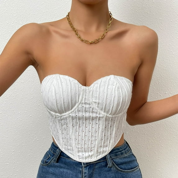 Idoravan Tank Tops for Women Clearance Womens Solid Color Sexy Sleeveless Tops Tank Tops Slim Shapewear Tops