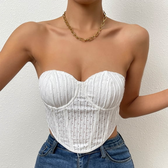 Idoravan Tank Tops for Women Womens Solid Color Sexy Sleeveless Tops Tank Tops Slim Shapewear Tops