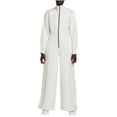 thumbnail image 1 of Idoravan White Jumpsuit Women Casual Women Casual Solid Romper Long Playsuit Zipper Sleeveless Long Jumpsuit, 1 of 6