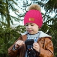 thumbnail image 1 of Idoravan Winter Beanie Hat for Kids NEW 1-11 Years Old For Girls Boys Kids Winter Beanie Hat Warm Knit Thick Ski Cap With Fluff Ball, 1 of 7