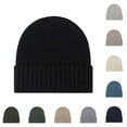 thumbnail image 1 of Idoravan Winter Hats for Men Beanies Winter Hats for Men Beanies Head circumference: 54-56 Men's Outdoor Warm Thickened Ear Flap Knit Hat For Cold Weather Winter Ski Cap Hats Black, 1 of 4