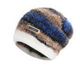 thumbnail image 1 of Idoravan Winter Hats for Women Beanies Knit Hats Winter Warm Women's Hats Fashionable Gradient Color Knitted Hats Outdoor Cold-proof Head And Ear Protection Hats Blue, 1 of 2