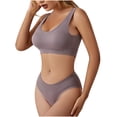 thumbnail image 1 of Idoravan Women Sets Clothing Clearance Womens Slim Fit Fitness Summe Sexy Camis Bra Top Solid Color Cover Sports Bra, 1 of 3