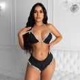 thumbnail image 1 of Idoravan Women Sets Clothing Clearance Womens Summer Sexy and Fashionable Two Piece Denim Super Shorts Denim Suit, 1 of 5