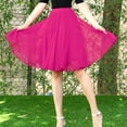 thumbnail image 1 of Idoravan Women's Basic Versatile Skirt Clearance Fashion Women Solid Skirt Strap Ladies Floral Skirts Mesh High Waist Skirt, 1 of 1