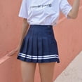 thumbnail image 1 of Idoravan Women's Basic Versatile Skirt Women Fashion High Waist Pleated Slim Solid A-line Skirt, 1 of 9