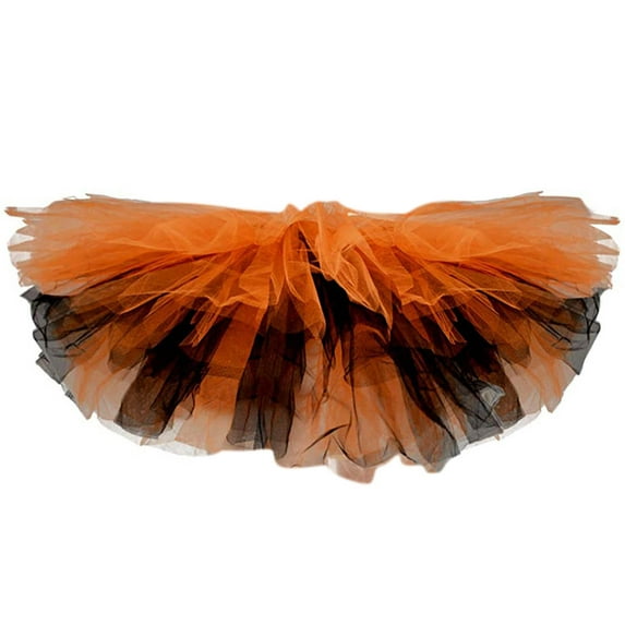 Idoravan Women's Basic Versatile Skirt Clearance Women Mesh Tulle Skirt Princess Elastic Skirt Adult Short Tu Dancing Skirt